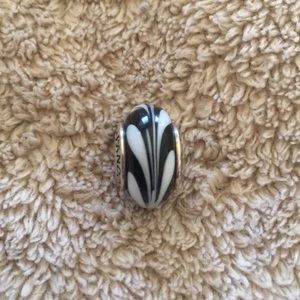 Authentic Pandora Black & White Charm